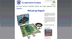 Desktop Screenshot of clarendongames.com